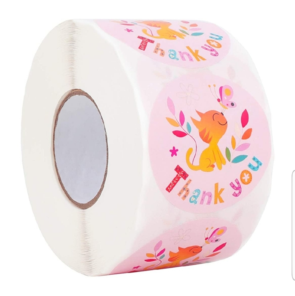60 2” Thank You Sticker - Picture 2 of 6